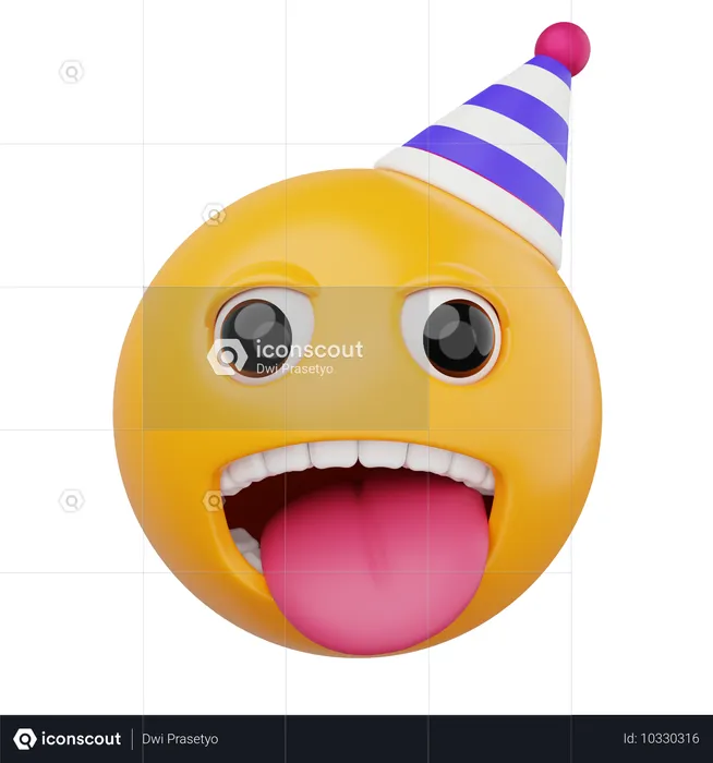 Party Emoji 3D Icon