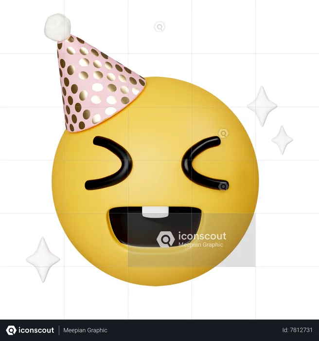 Party Emoji 3D Icon