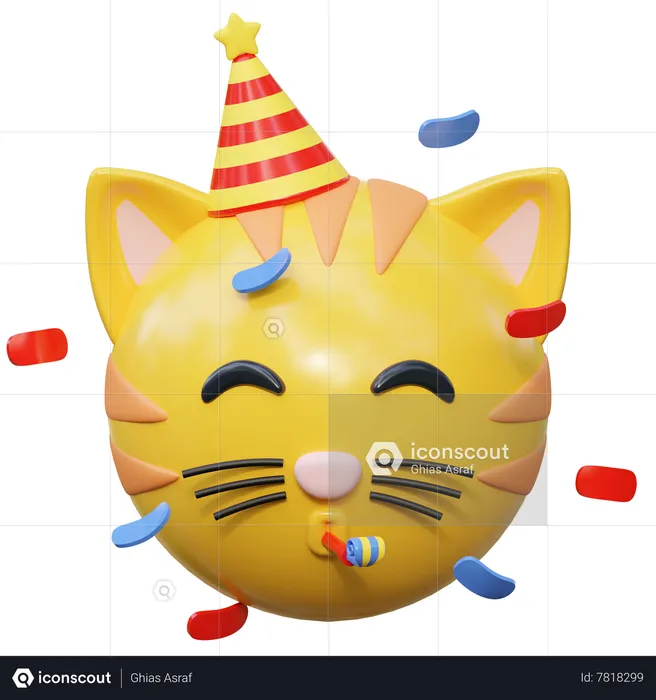 Party Emoji 3D Icon