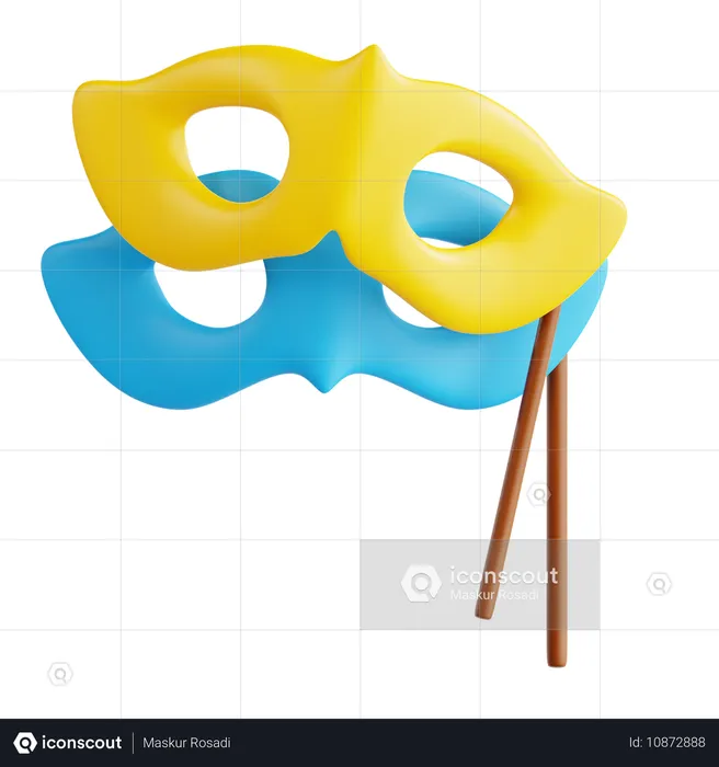 Party-Augenmaske  3D Icon