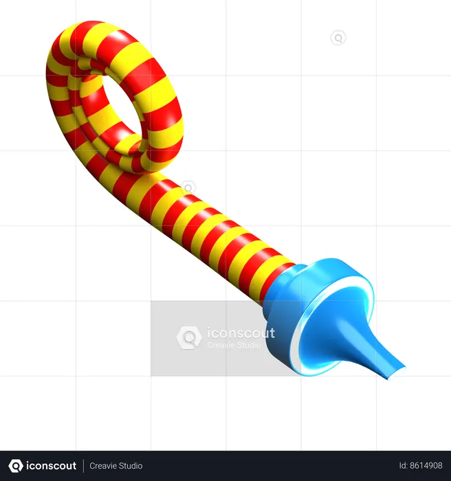 Party Blower  3D Icon