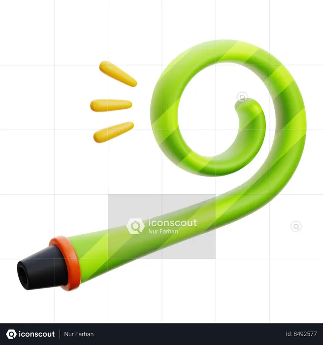 Party Blower  3D Icon