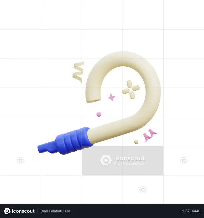 Party Blower  3D Icon