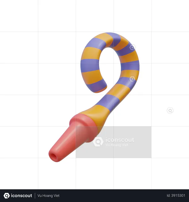 Party Blower  3D Illustration