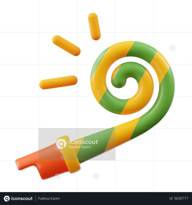 Party_blower  3D Icon