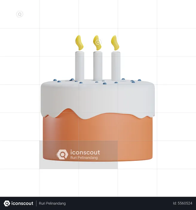 Party Cake  3D Icon