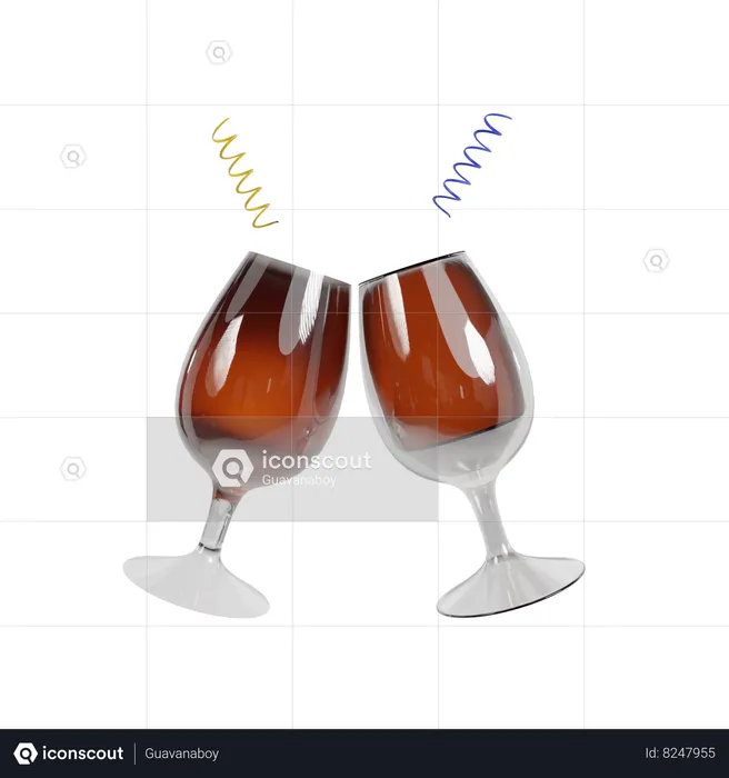 Party Cheers  3D Icon