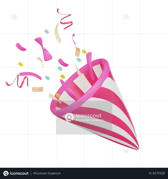 Party Confetti  3D Icon