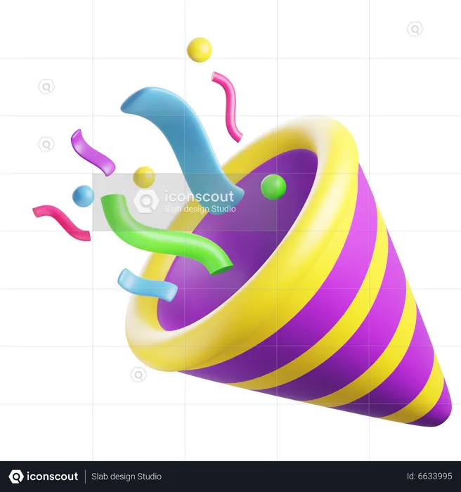 Party Confetti  3D Icon