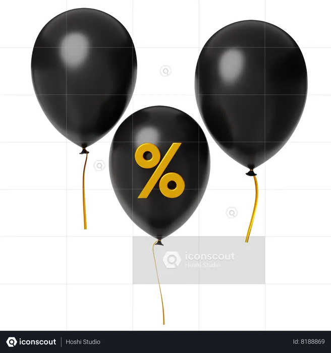 Party Discount  3D Icon