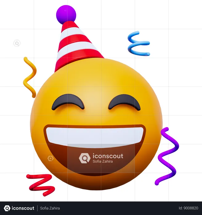 Party Emoji Emoji 3D Icon