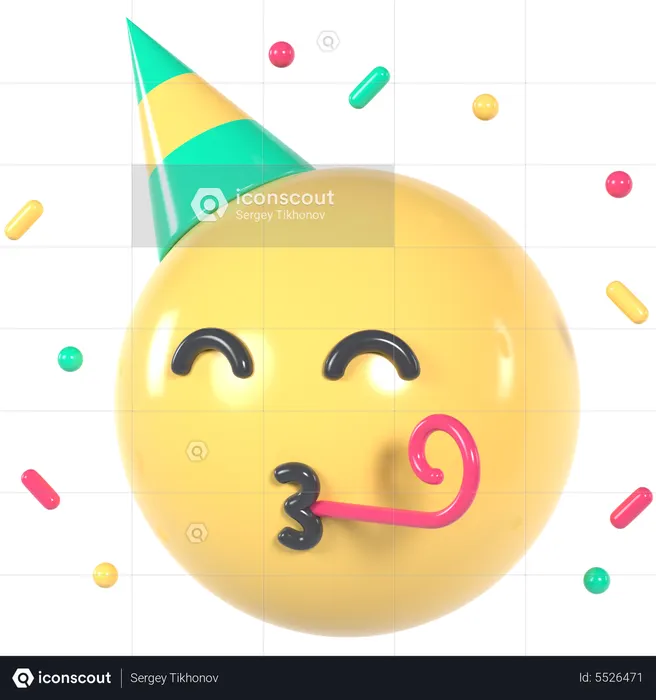 Party Emoji  3D Icon