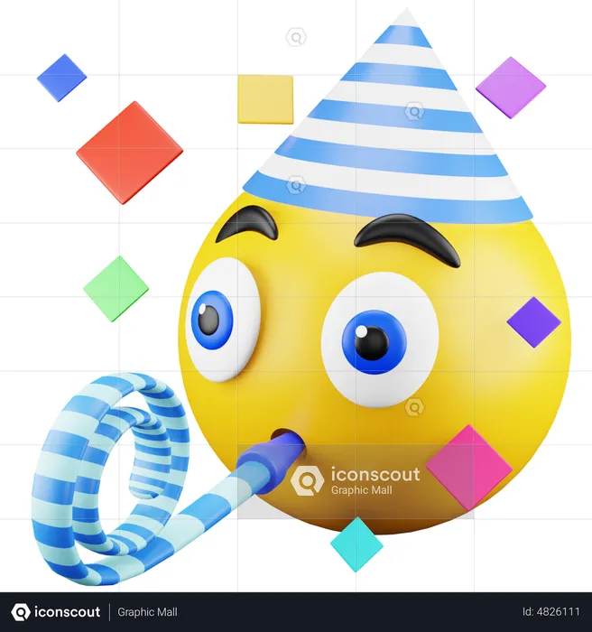 Party Emoji Emoji 3D Icon