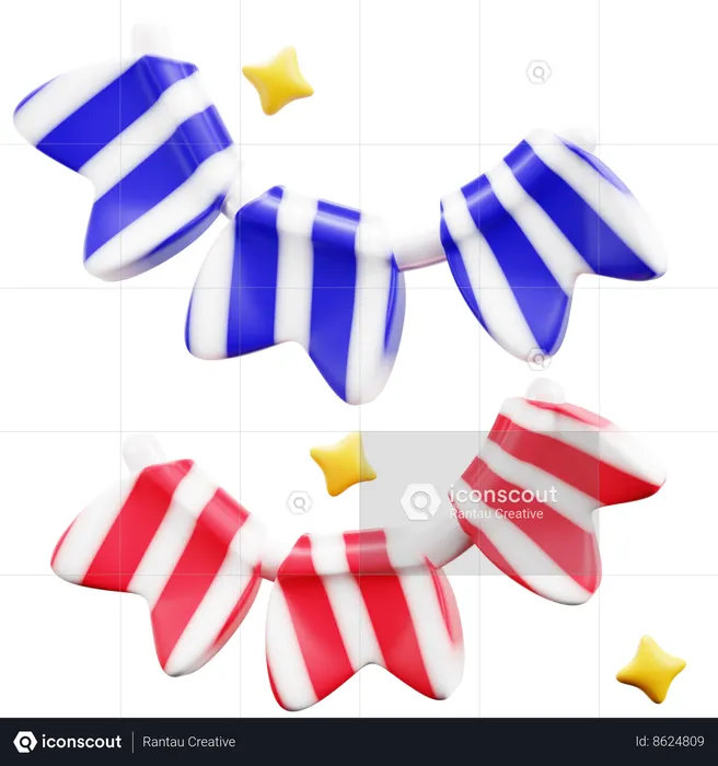 Party Garlands  3D Icon