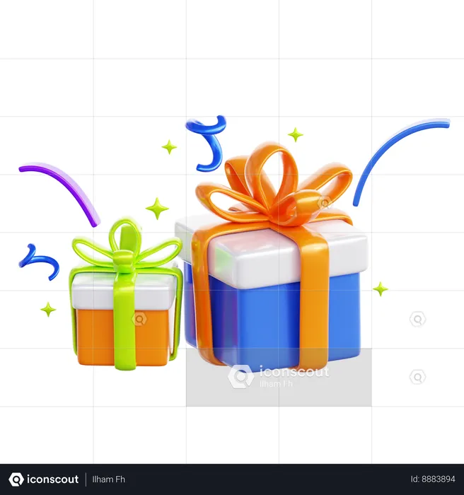 Party Gift  3D Icon