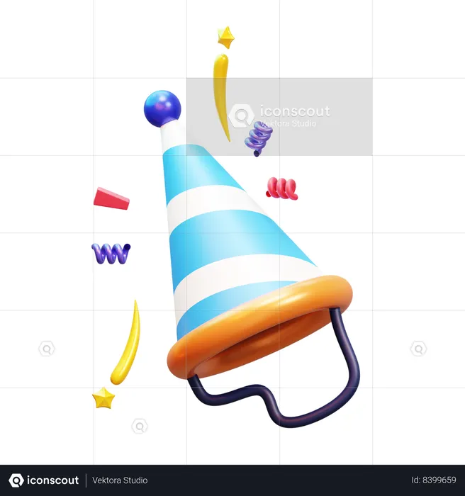 Party hat  3D Icon
