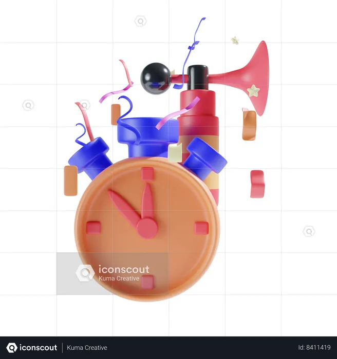 Party Horn  3D Icon