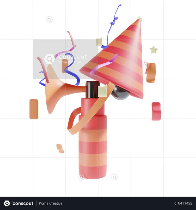 Party Horn  3D Icon