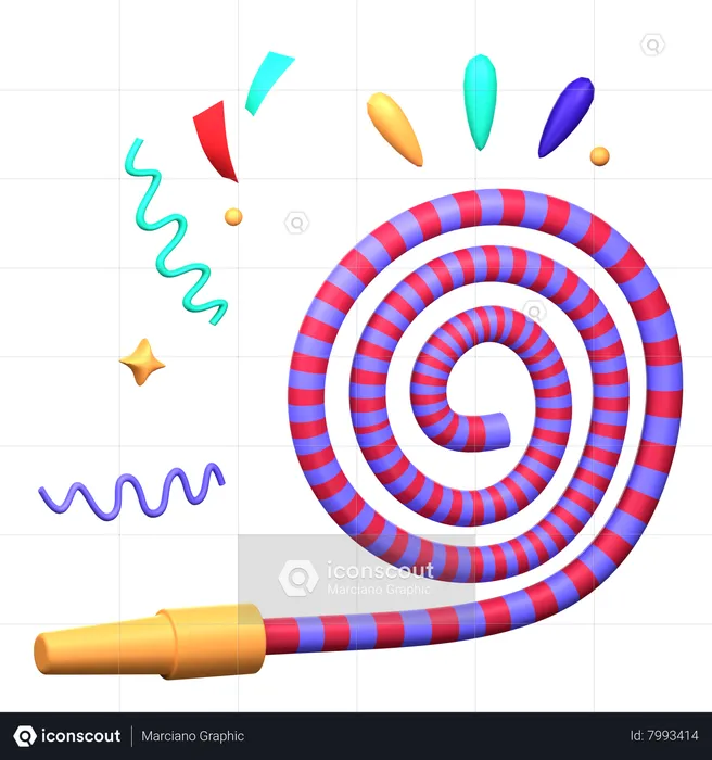 Party Horn  3D Icon