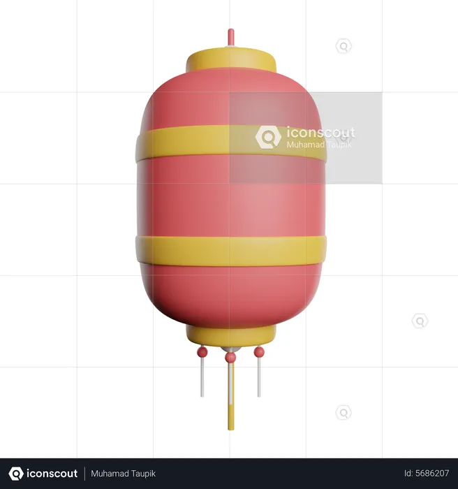 Party Lantern  3D Icon