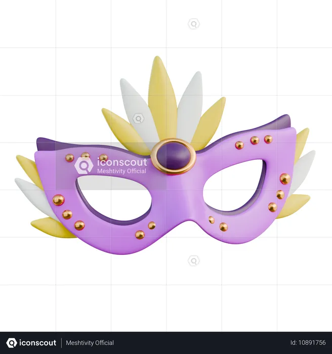 Party Mask  3D Icon