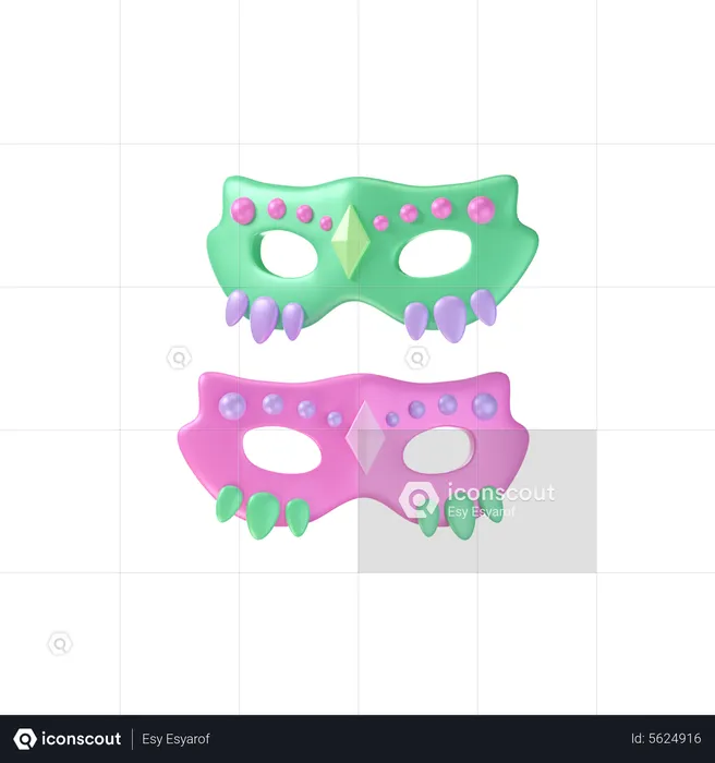 Partymaske  3D Icon