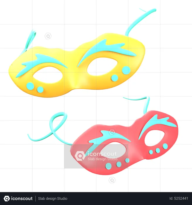 Party Masks  3D Icon