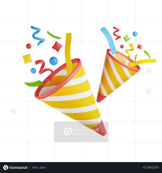 Party Popper  3D Icon