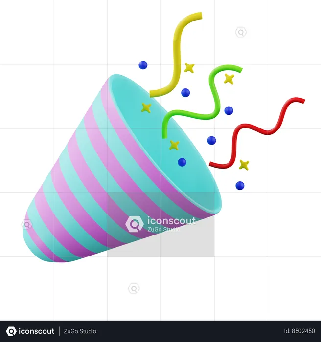 Party Popper  3D Icon