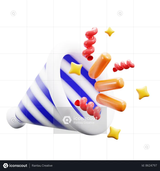 Party Popper  3D Icon