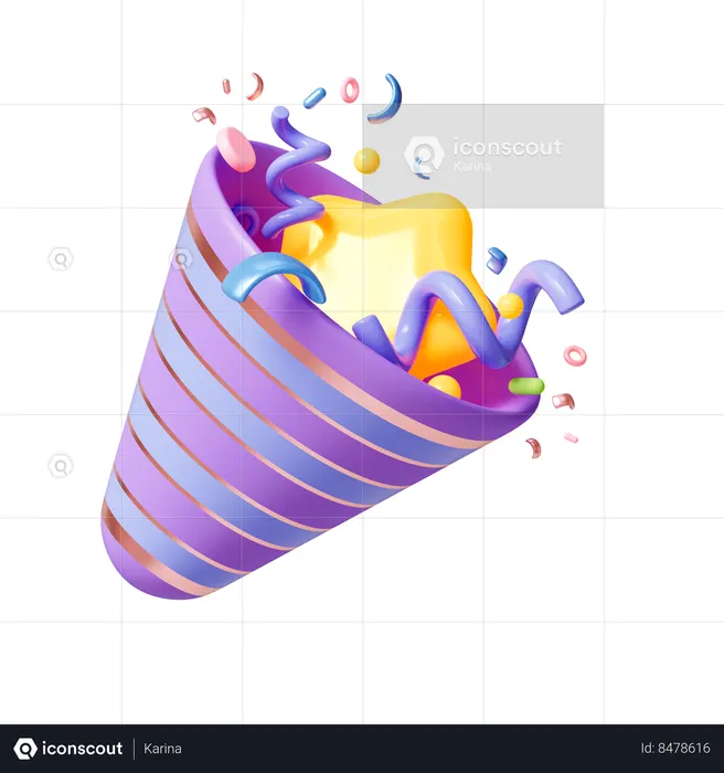 Party Popper  3D Icon