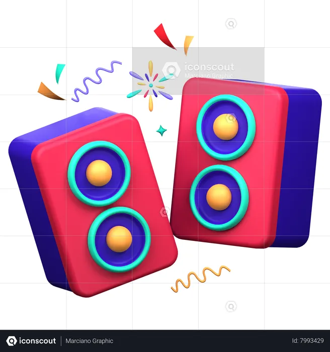 Party Speaker  3D Icon