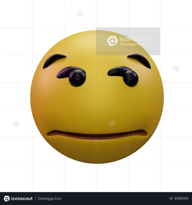 Pas amusé Emoji 3D Icon