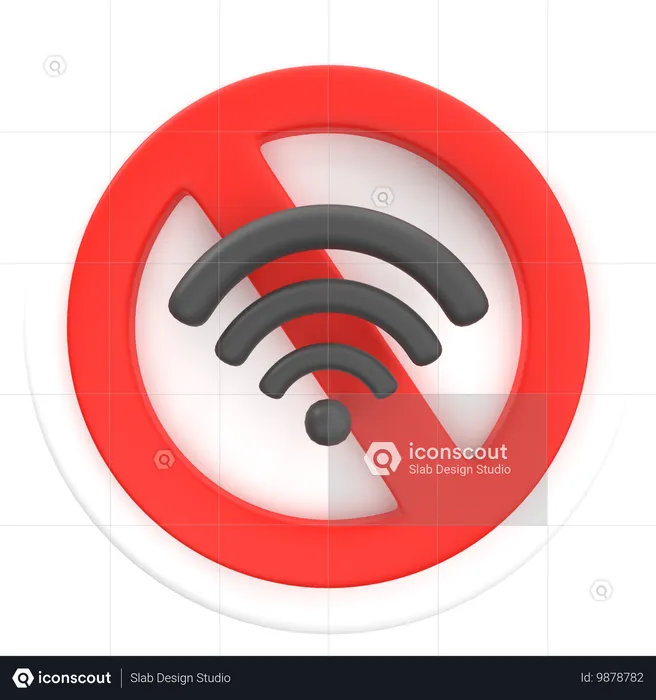 Pas de wifi  3D Icon