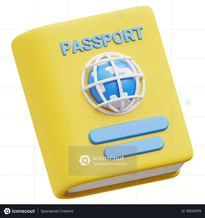 Pasport  3D Icon