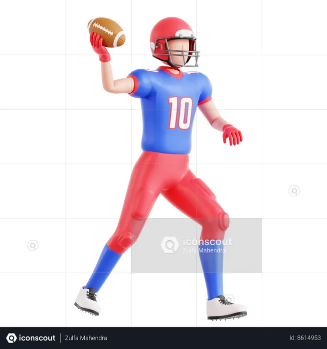 Pass Rugby  3D Icon