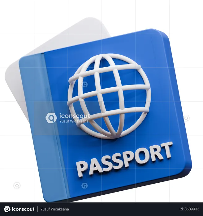 Passeport  3D Icon