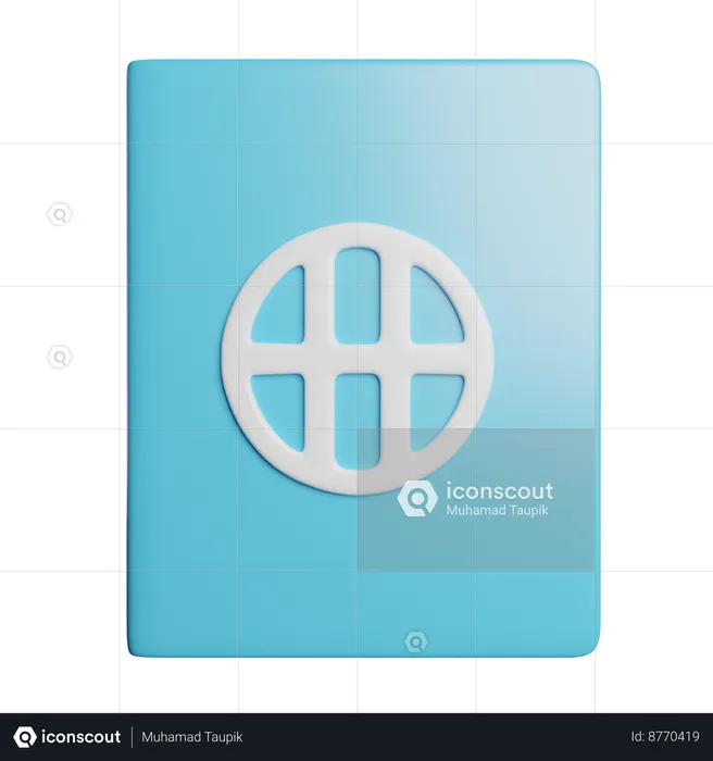 Passeport  3D Icon