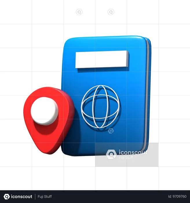 Passeport  3D Icon