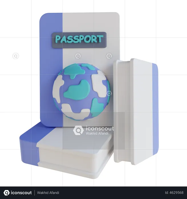 Passeport  3D Illustration