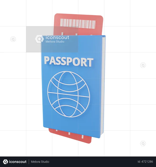 Passeport  3D Illustration