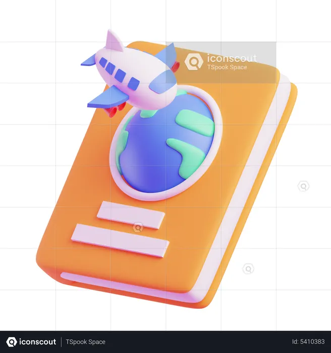 Passeport  3D Icon