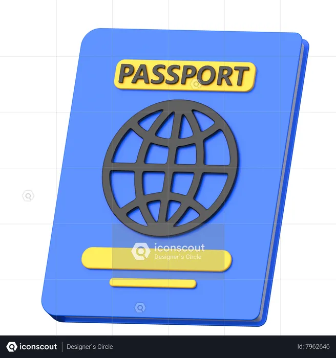 Passeport  3D Icon