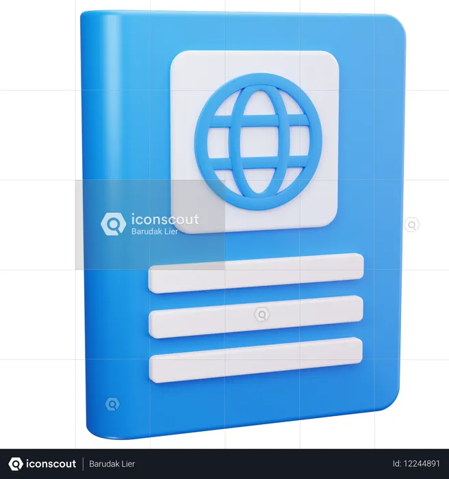 Passinformationen  3D Icon