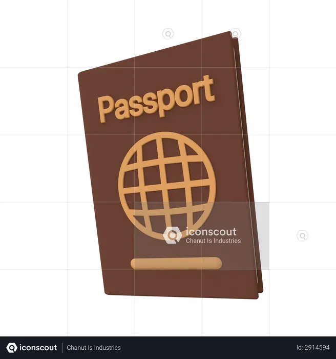 Passport  3D Illustration