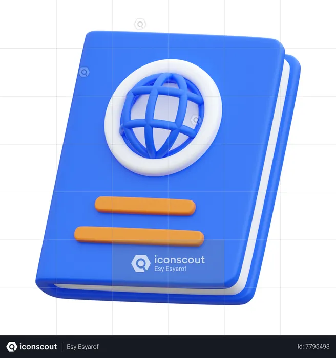 Passport  3D Icon