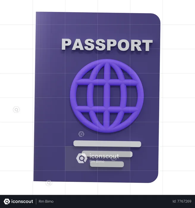 Passport  3D Icon