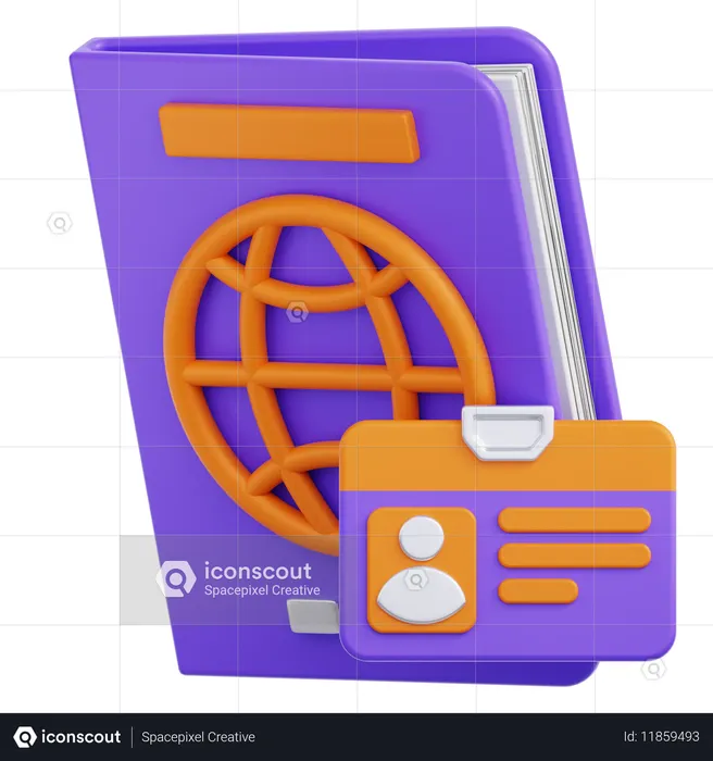 Passport  3D Icon