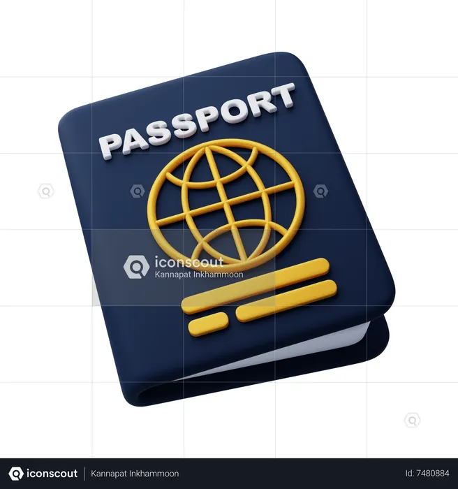 Passport  3D Icon