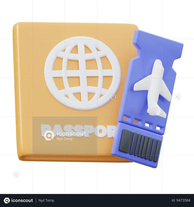 Passport  3D Icon